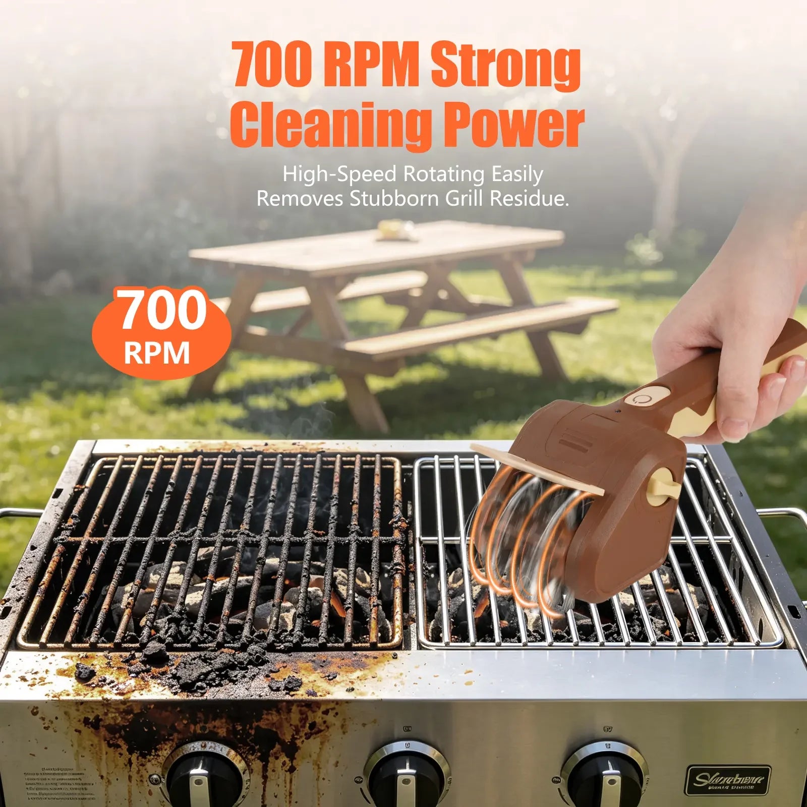 LRLY Cordless Electric Grill Cleaner Brush™ X1